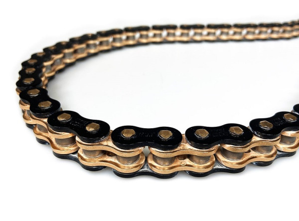 EK Enuma Kette MVXZ-2 schwarz-gold, Kettenteilung 530, X-Ring super-verstärkt, inkl. Kettenschloß