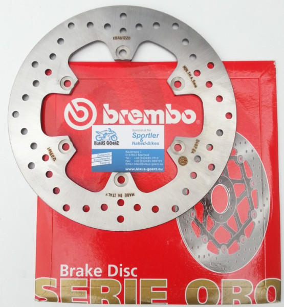 Brembo Bremsscheibe hinten Serie ORO, Erstausrüsterqualität Yamaha XJR, FZR, etc.